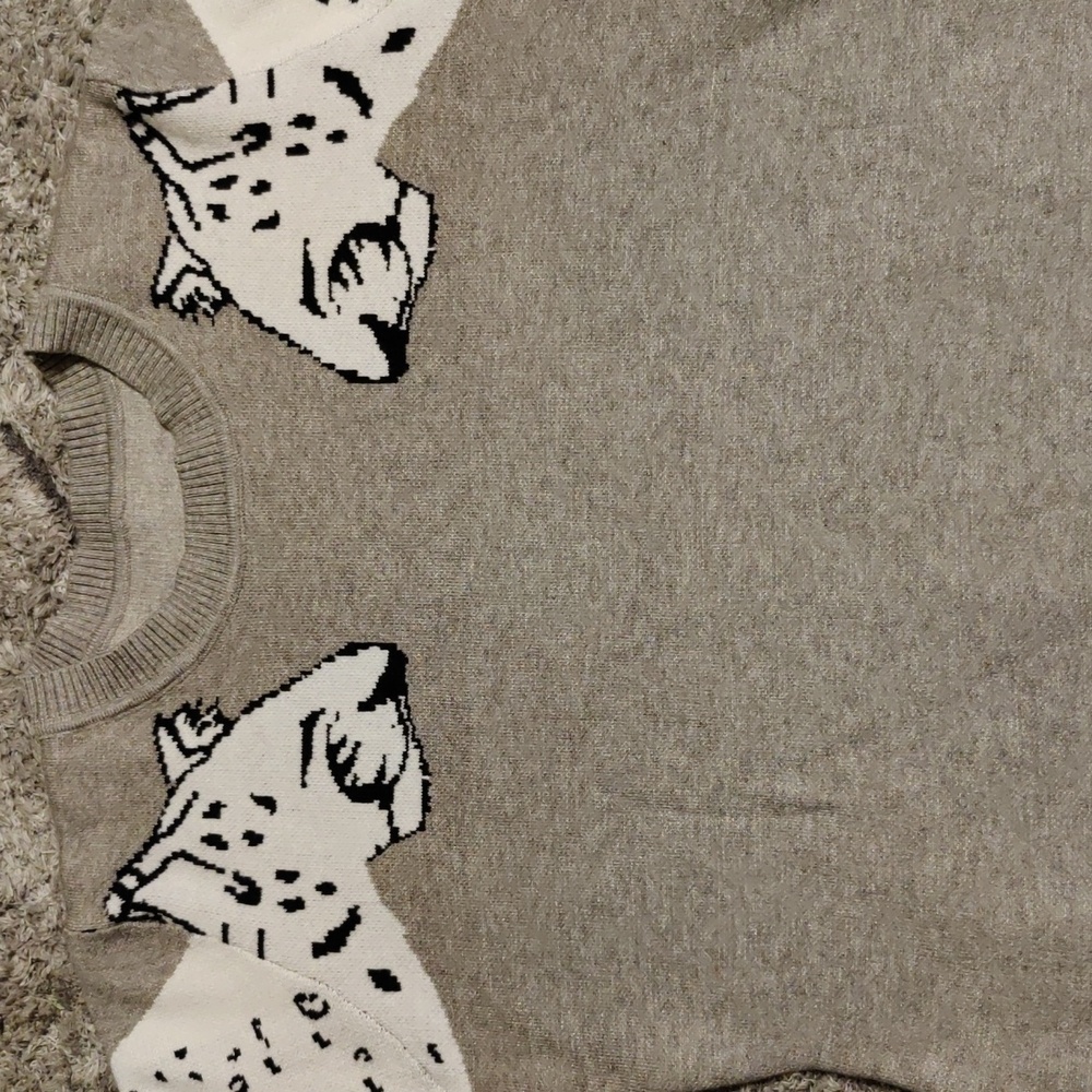Minkpink Snow Leopard sweater Large - Picture 2 of 7
